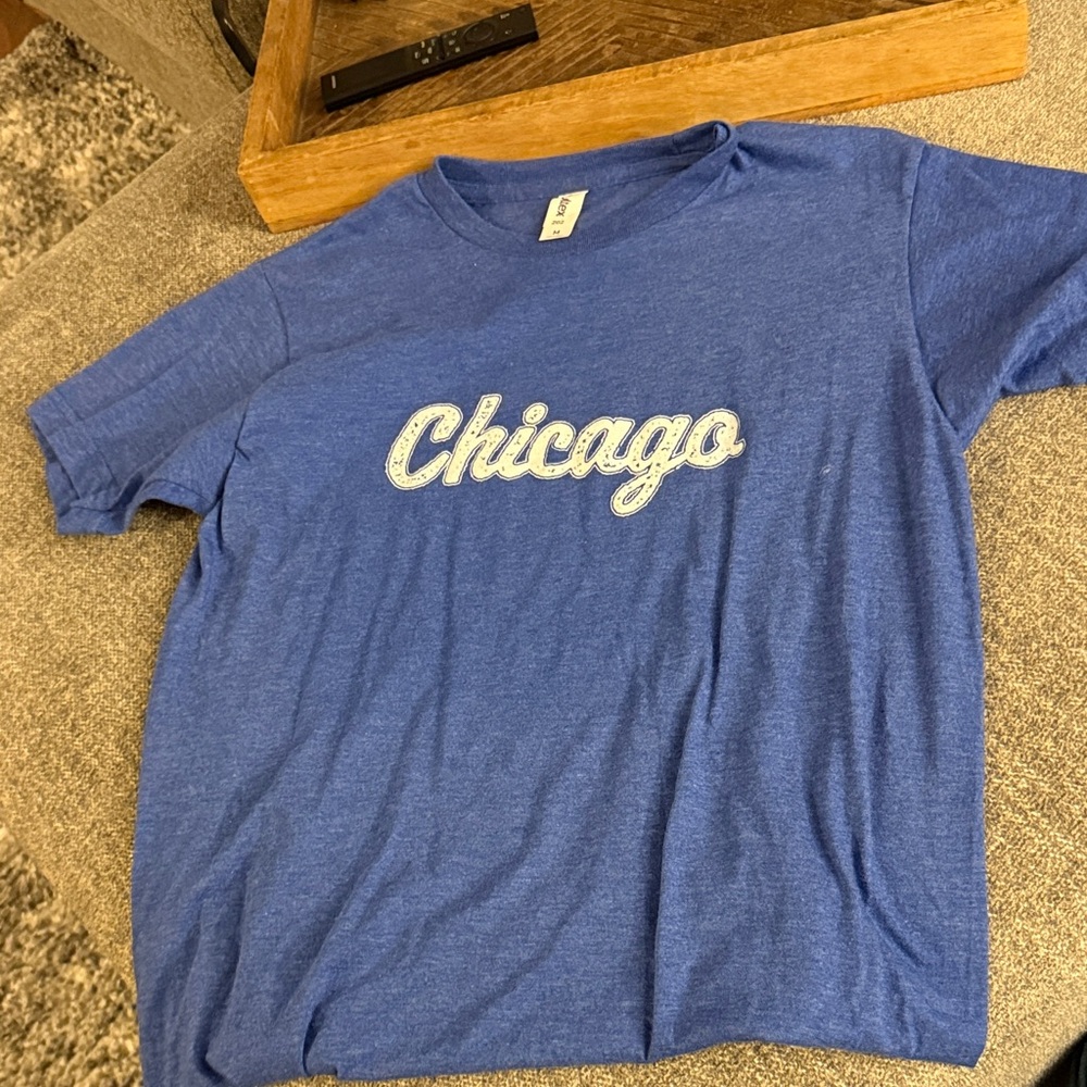 Tultex Blue Chicago Graphic Tee
